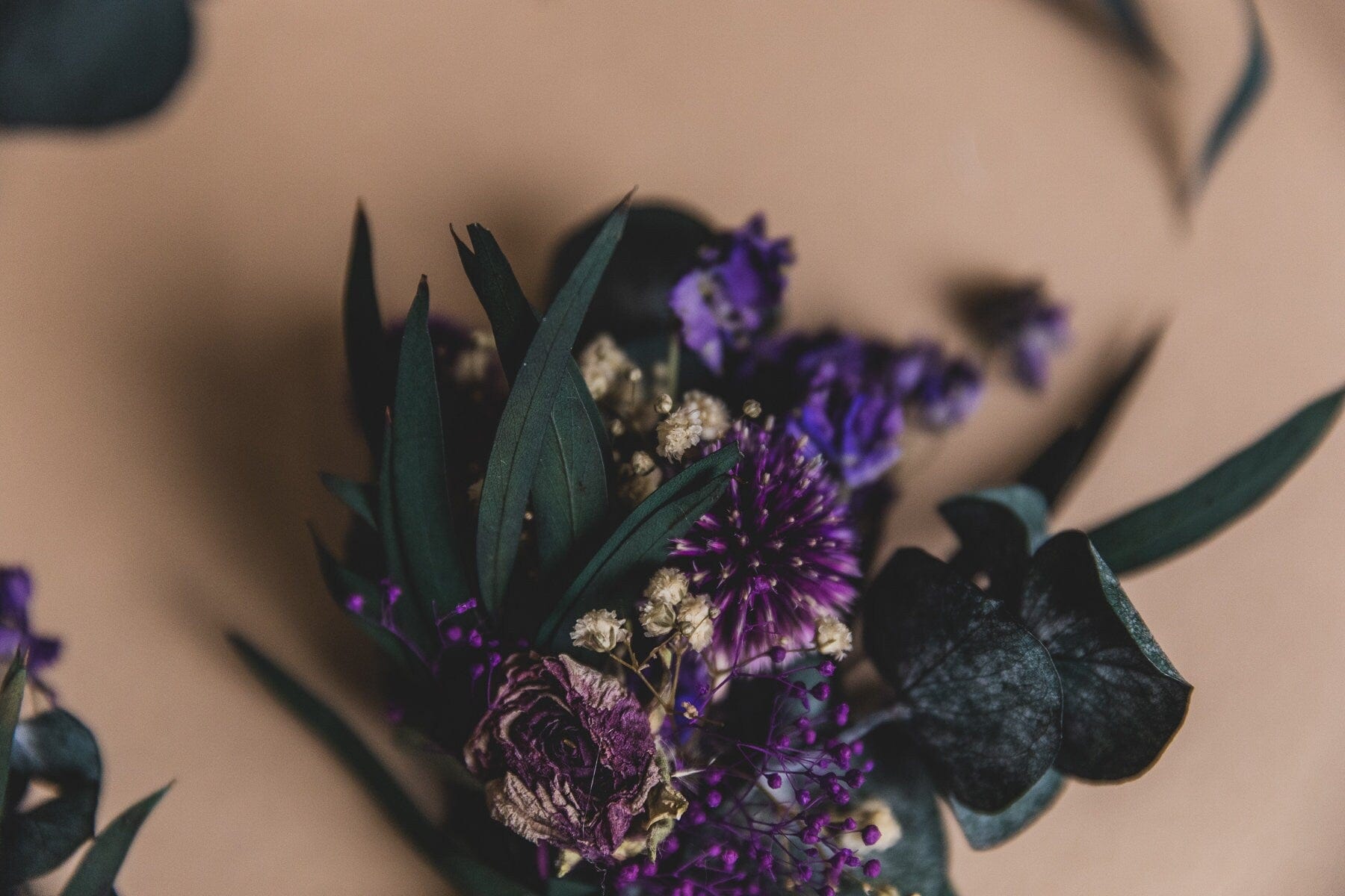 hiddenbotanicsweddings Buttonholes/Boutonnieres Eucalyptus & Globe Scottish Thistle Purple Boutonnieres / Lapel Pin For Men / Groom Pin / Boho Boutonniere / Groom Boutonniere