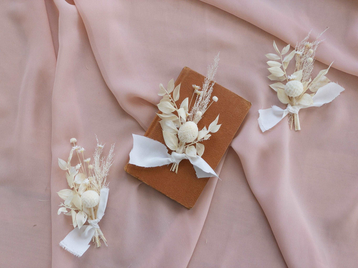 hiddenbotanicsweddings Buttonholes/Boutonnieres Bleached Billy Ball Lapel Pin and Natural Dried Flowers Boutonniere Preserved Billy Ball Buttonhole / Boho Boutonnaire
