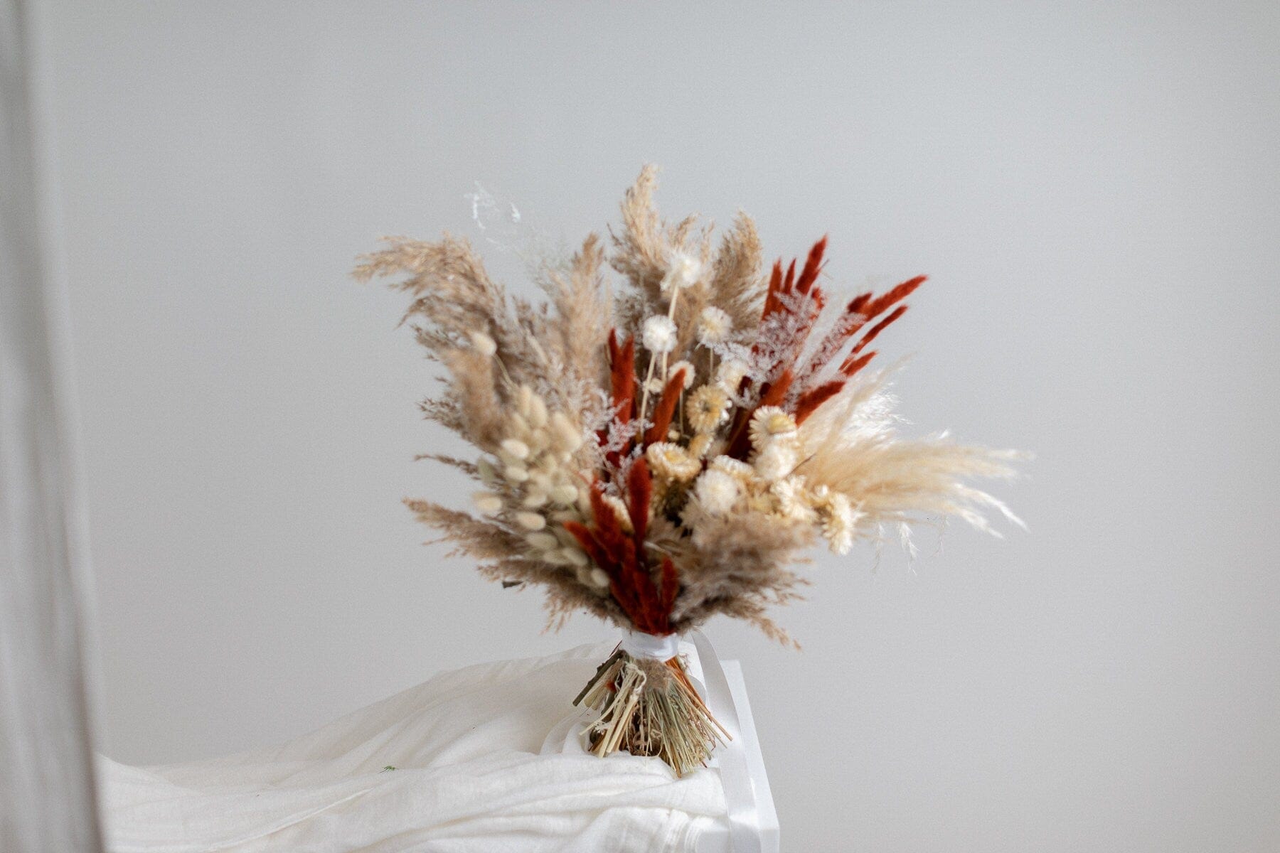 hiddenbotanicsweddings Bouquets Dried Flowers Bridal Bouquet - Burnt Orange & Taupe